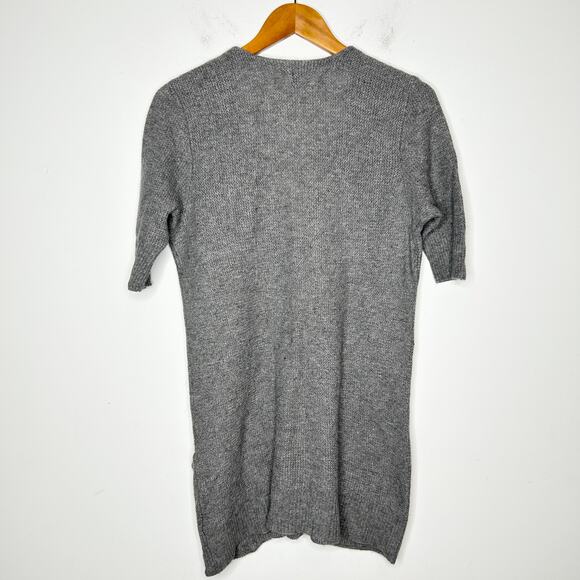 EILEEN FISHER Wool Cashmere Angora Knit Cardigan Womens Size Large Sweater Cozy - Picture 4 of 6